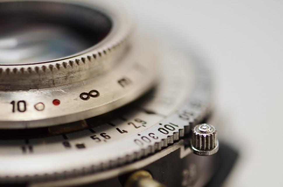 Free Image of Close Up of a Camera Lens 