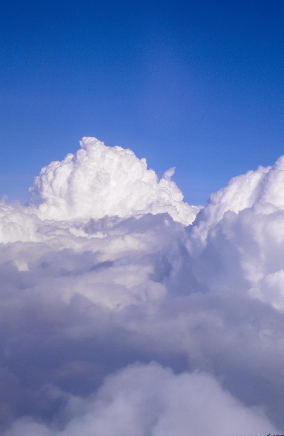 Free Image of Top view of fluffy Clouds 