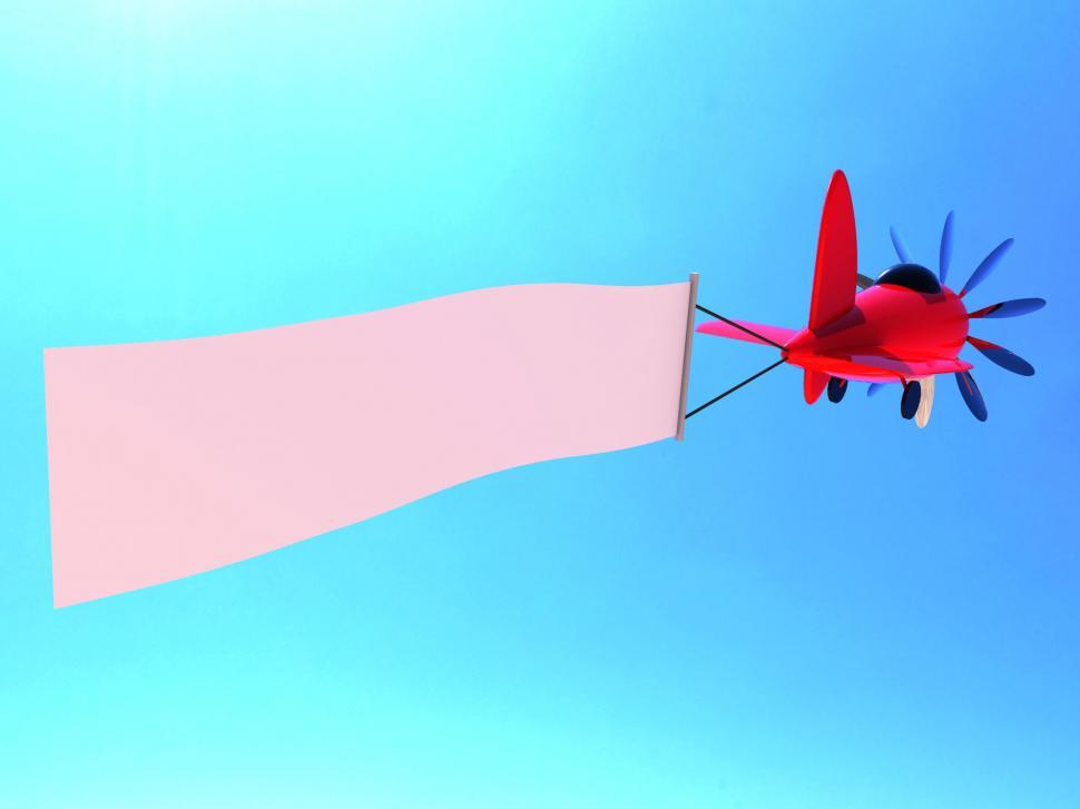 Free Image of Flights Banner Shows Blank Space And Airline 