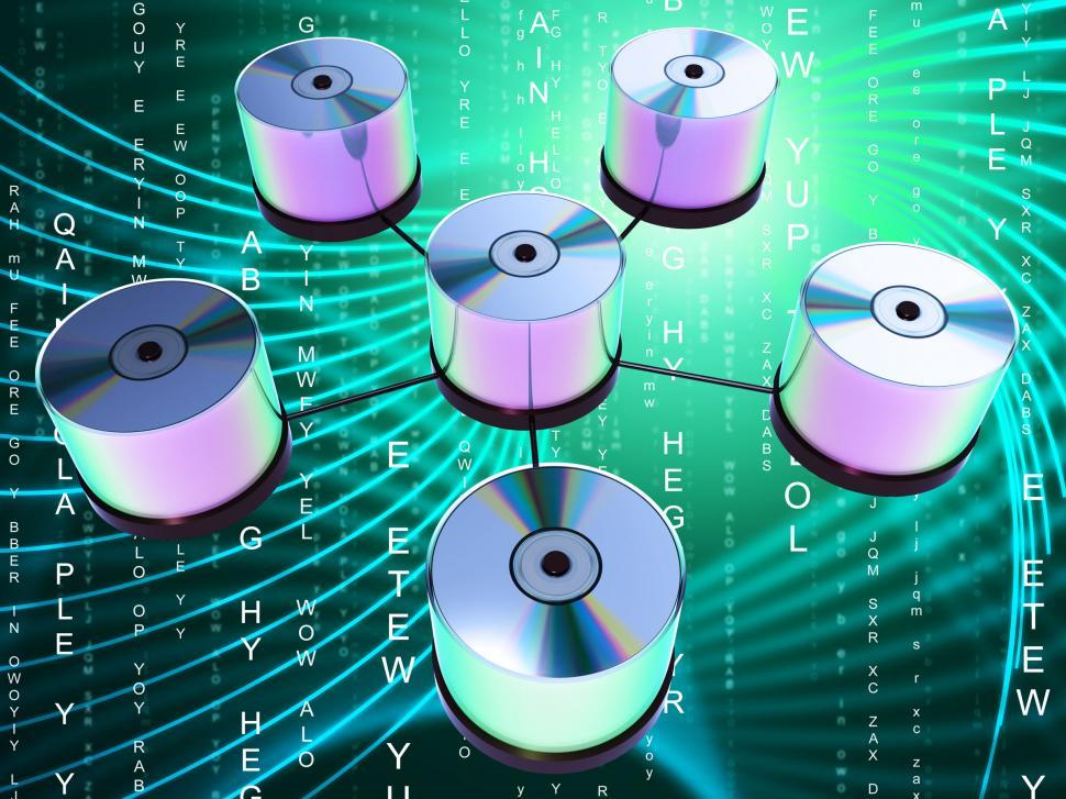 Free Image of Storage Network Shows Global Communications And Computer 