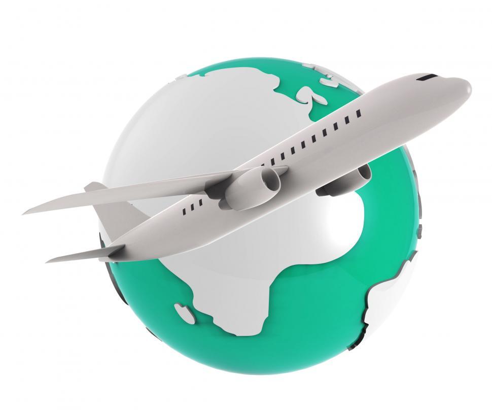 Free Image of Worldwide Flights Shows Planet Earth And Globalize 