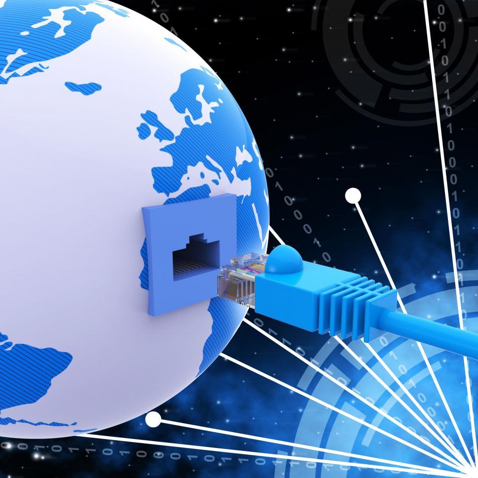 Free Image of Worldwide Connection Means Network Server And Computer 