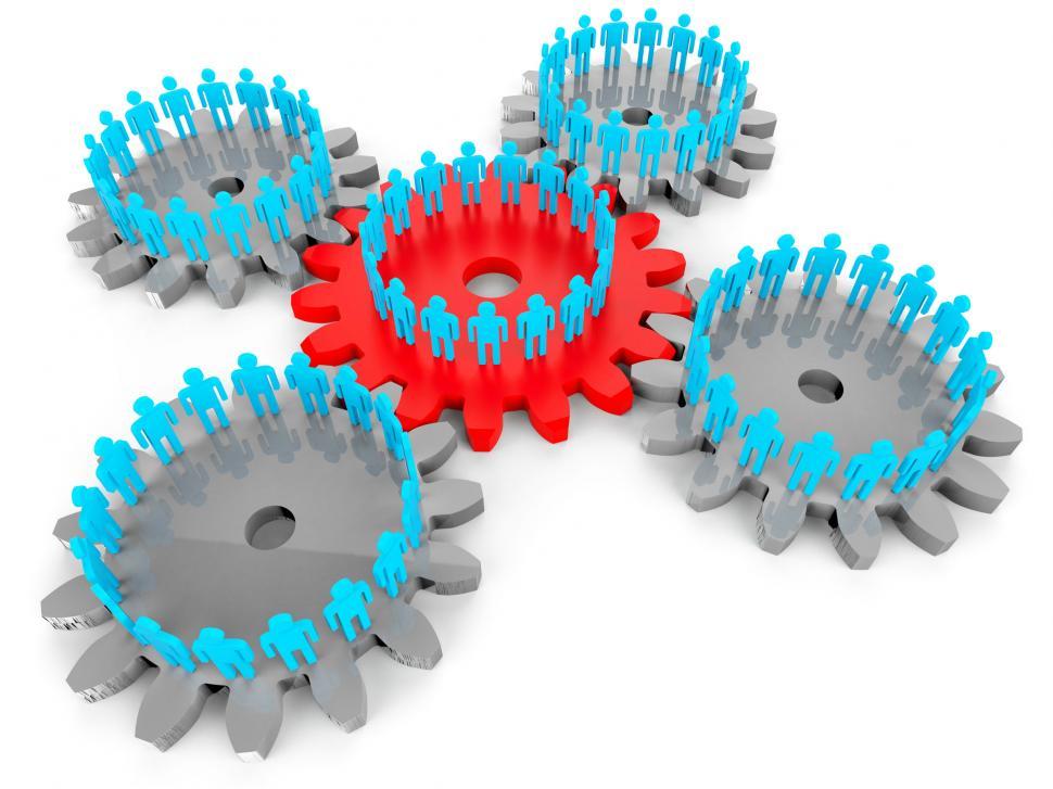 Free Image of Network Of People Shows Server Connection And Togetherness 