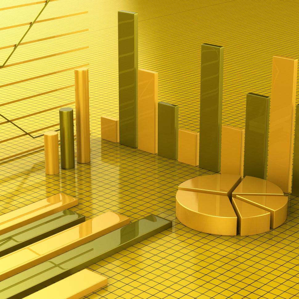 Free Image of Business Report Shows Financial Infochart And Graphs 