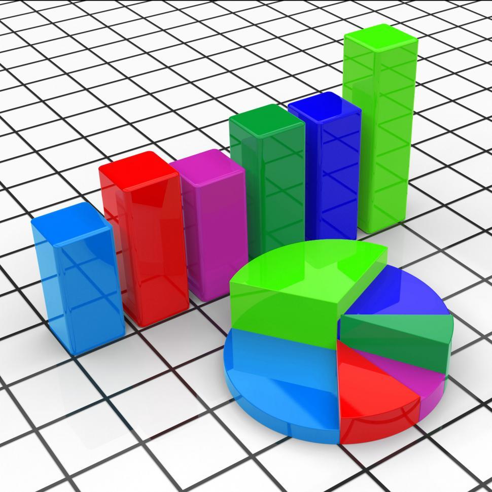 Free Image of Pie Chart Report Represents Business Graph And Diagram 
