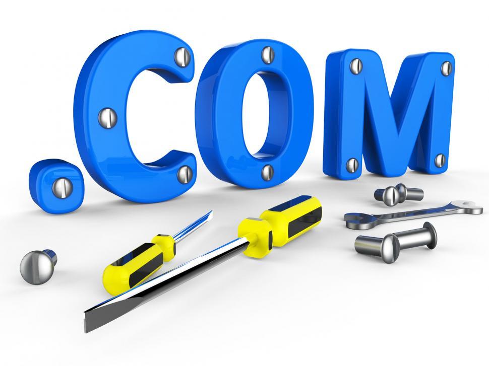 Free Image of Dot Com Indicates World Wide Web And Apparatus 
