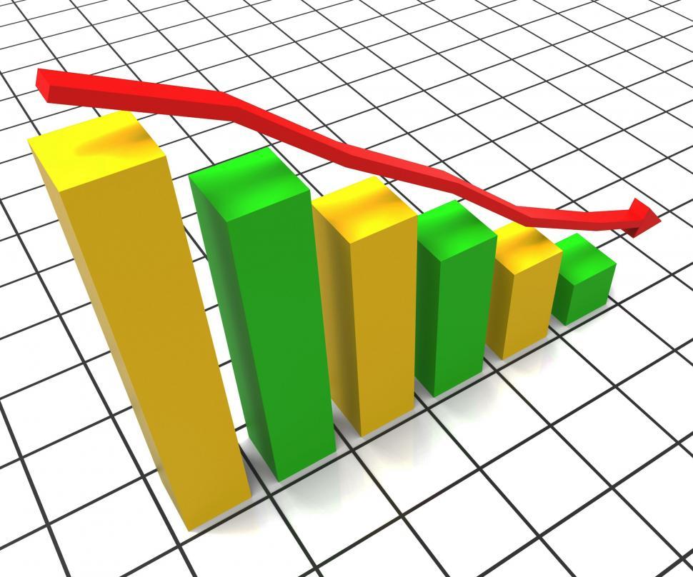 Free Image of Decreasing Report Represents Business Graph And Decrease 