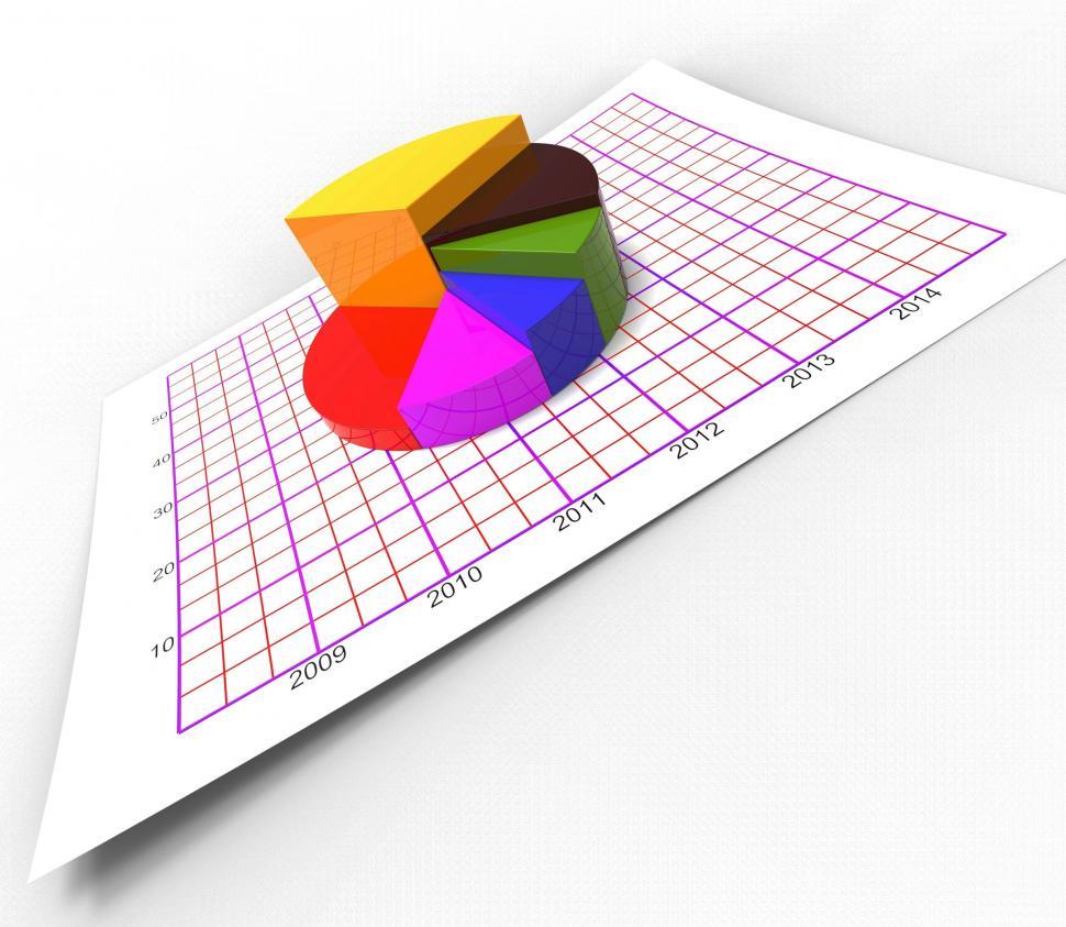 Free Image of Pie Chart Shows Business Graph And Biz 