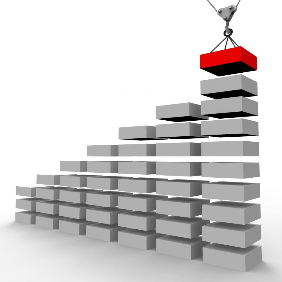Free Image of Increase Graph Construction Represents Investment Infograph And  