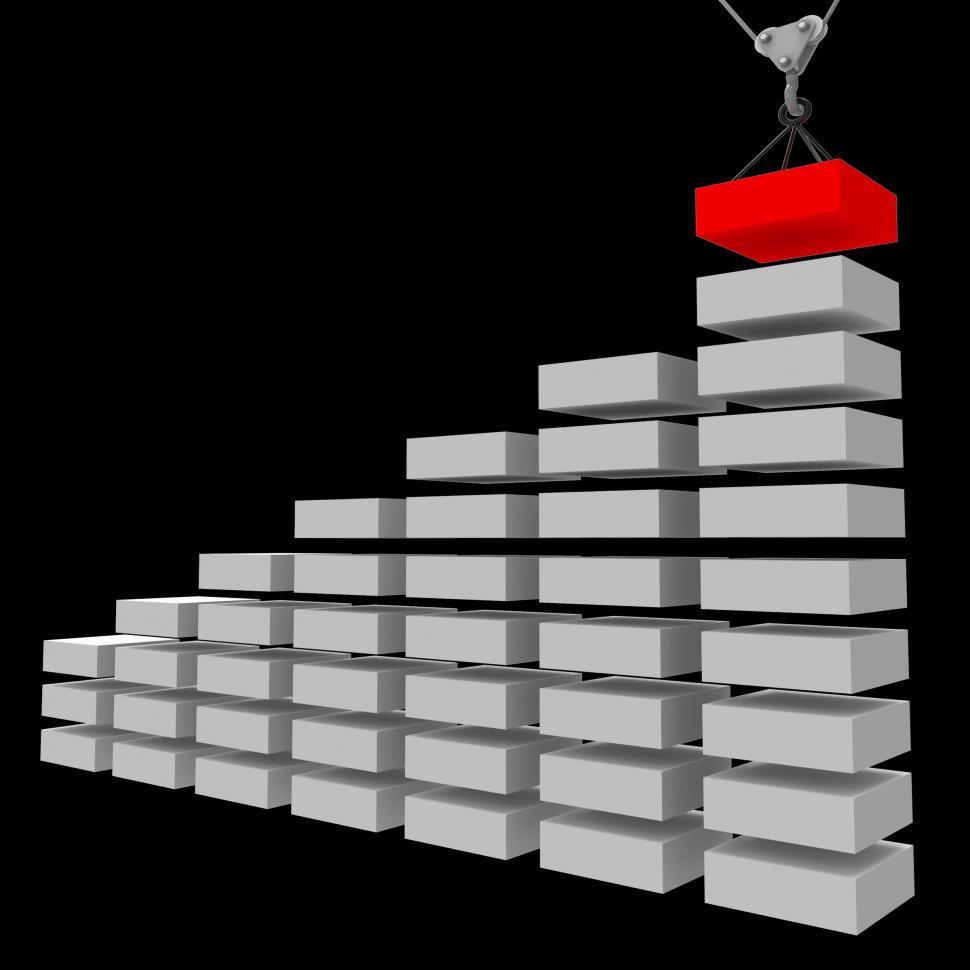 Free Image of Increase Graph Construction Indicates Infochart Profit And Prope 