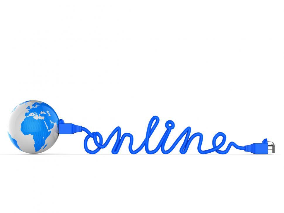 Free Image of Internet Online Means World Wide Web And Earth 