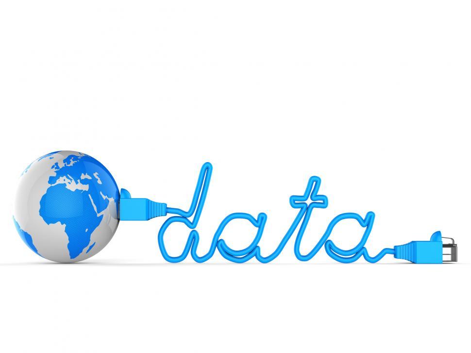Free Image of Global Data Represents World Wide Web And Computer 