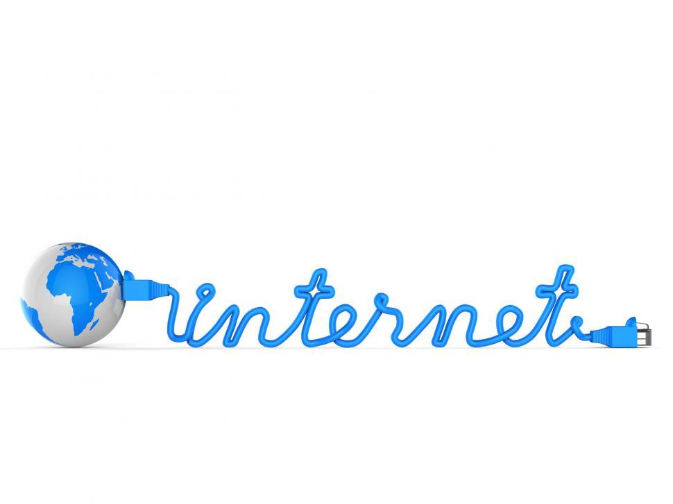 Free Image of Worldwide Network Shows Online Pc And Globally 