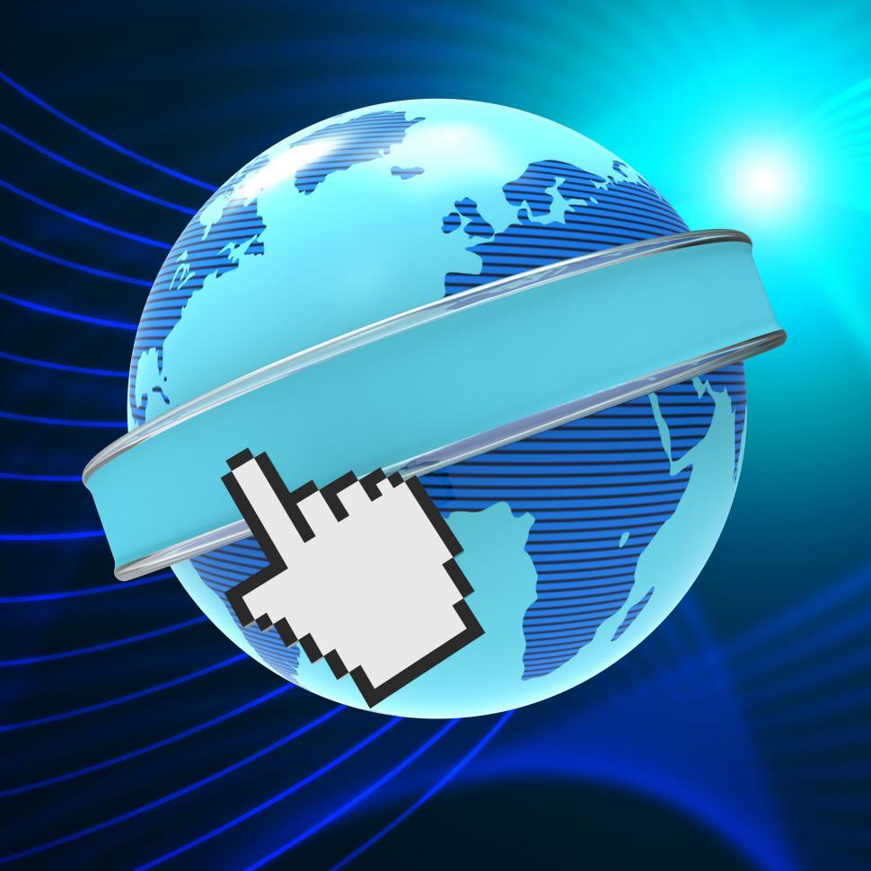 Free Image of Global Internet Shows World Wide Web And Copyspace 