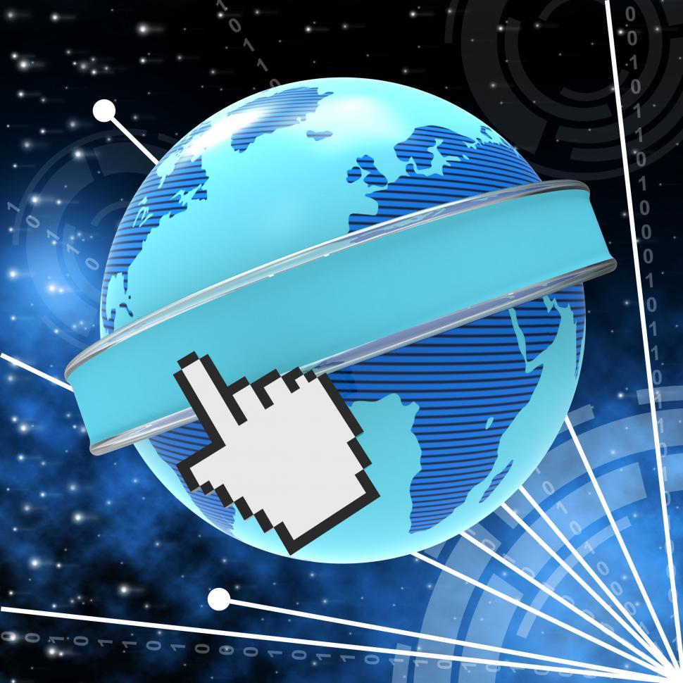 Free Image of Global Internet Means World Wide Web And Copyspace 