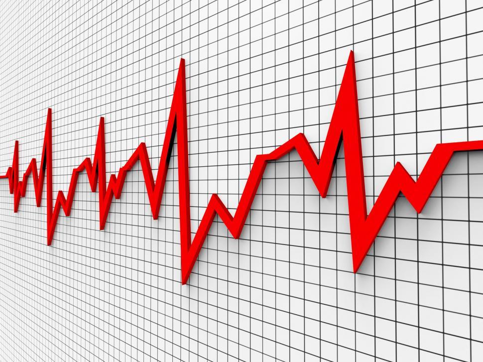 Free Image of Heartbeat Chart Shows Flat Screen And Cardiograph 