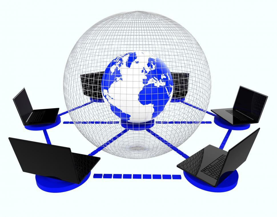 Free Image of Global Computer Network Means World Monitor And Connectivity 