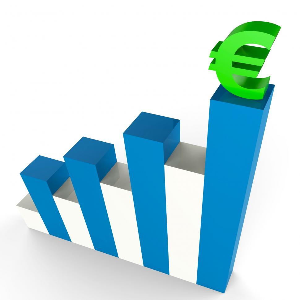 Free Image of Euro Gain Indicates Financial Report And Advance 