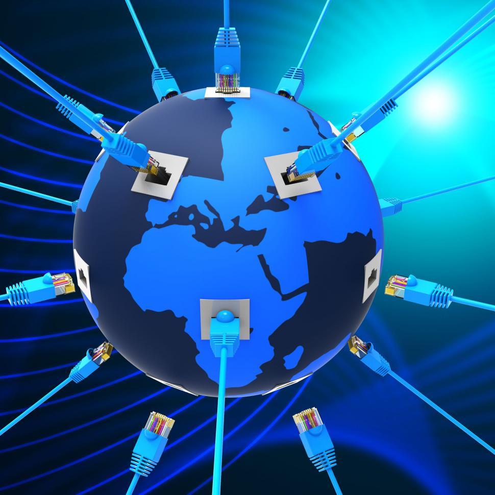 Free Image of Worldwide Network Means Web Site And Connection 