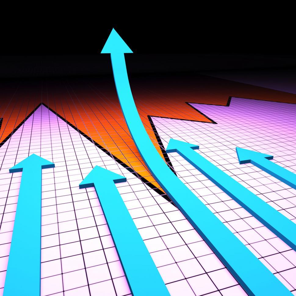 Free Image of Success Graph Means Progress Report And Analysis 