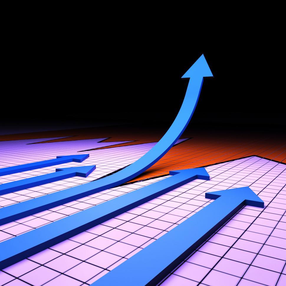 Free Image of Success Graph Represents Financial Report And Analysis 