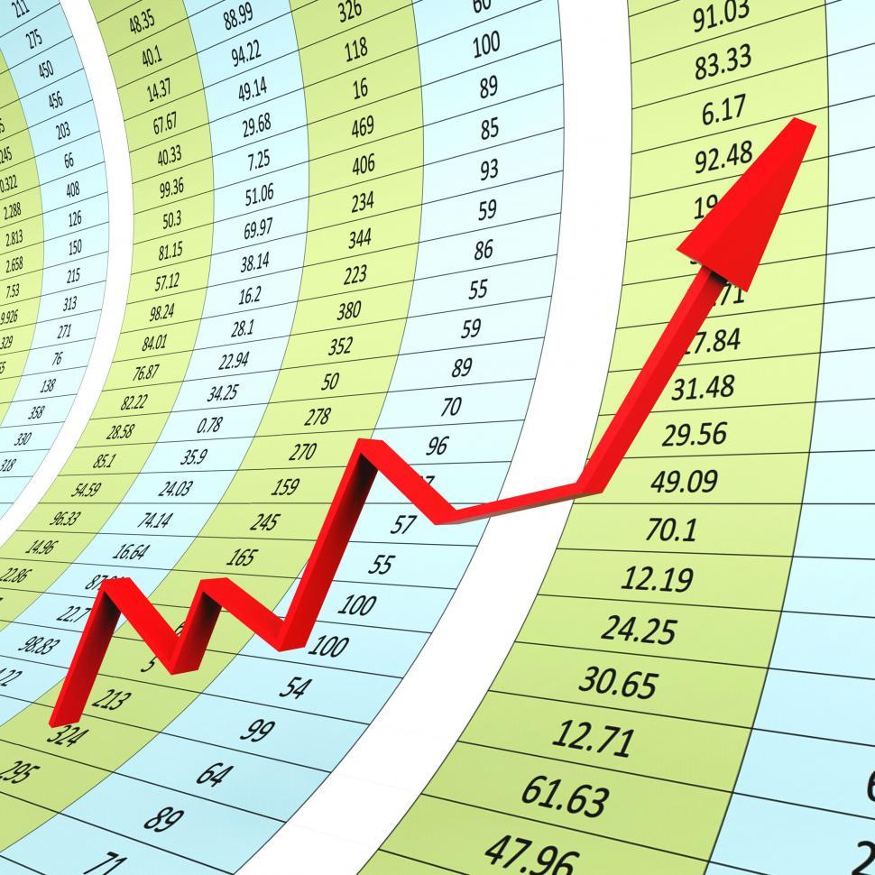 Free Image of Progress Graph Indicates Raise Graphs And Infochart 
