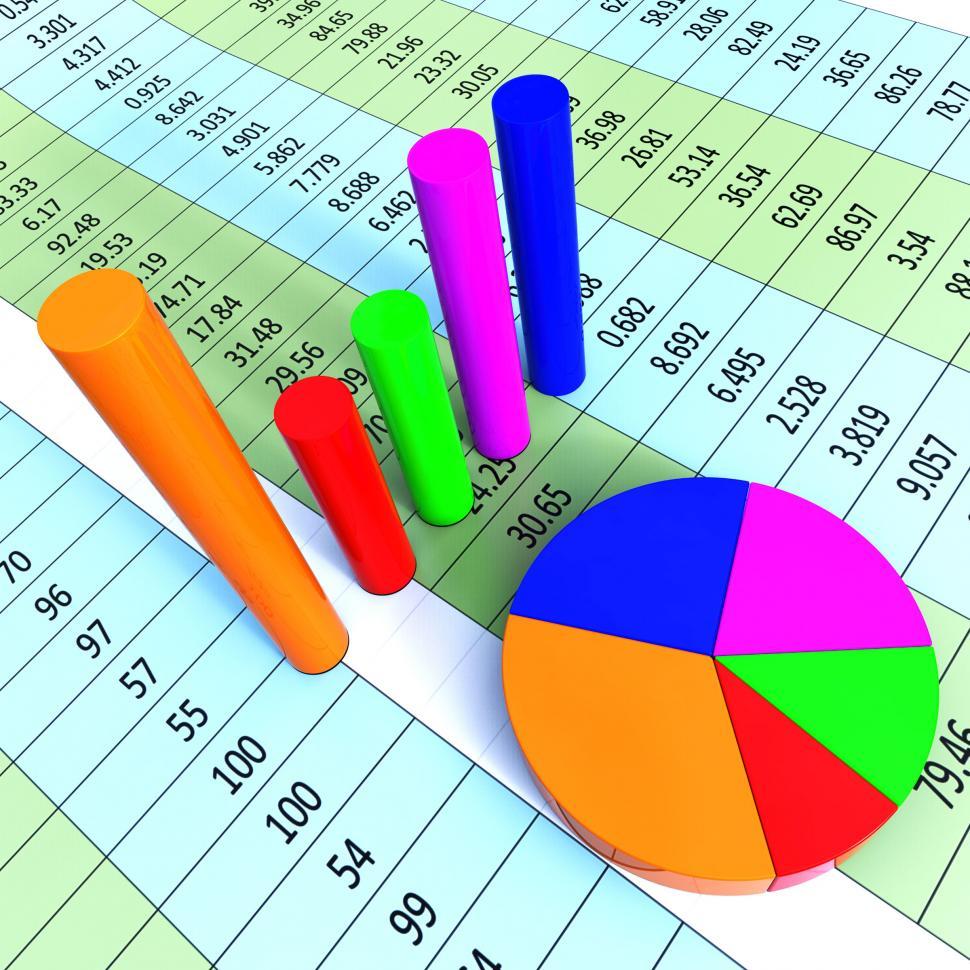 Free Image of Graph Report Represents Trade Corporate And Finance 