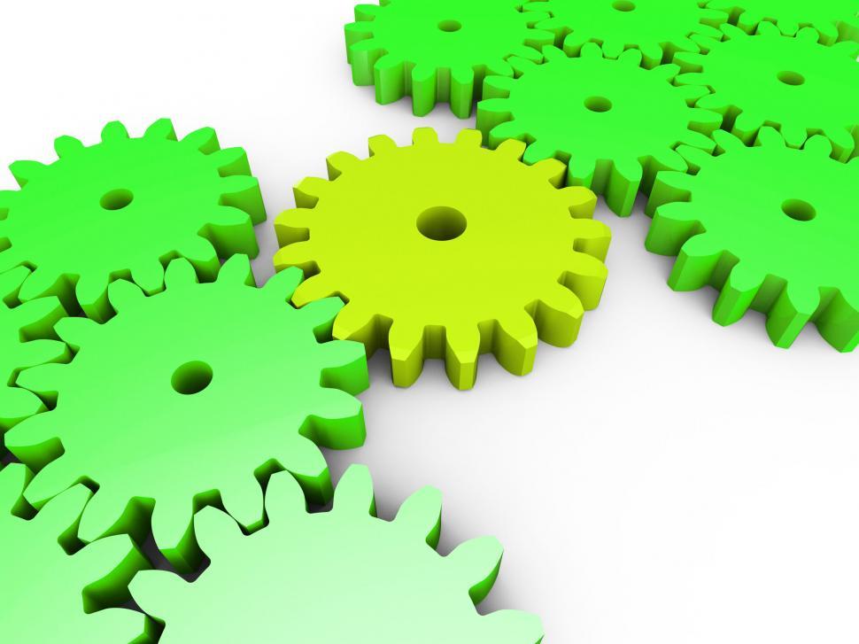 Free Image of Connection Interconnected Shows Work Together And Cogwheel 