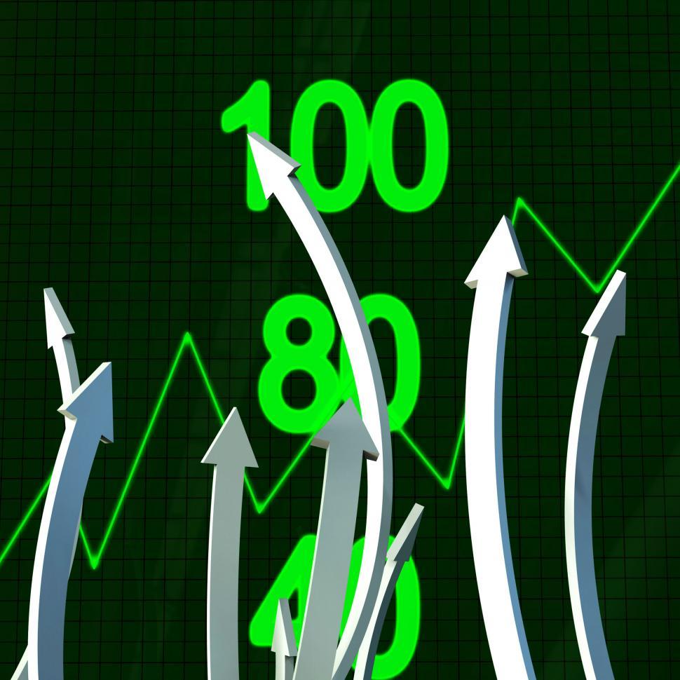 Free Image of Progress Arrows Represents Business Graph And Analysis 