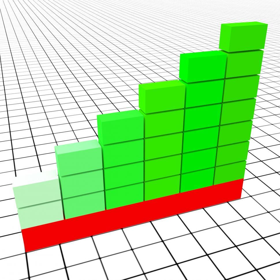 Free Image of Increase Graph Represents Text Space And Copy 