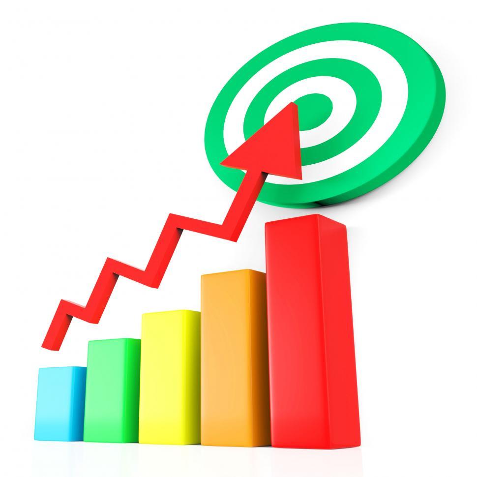 Free Image of Target Report Represents Business Graph And Analysis 