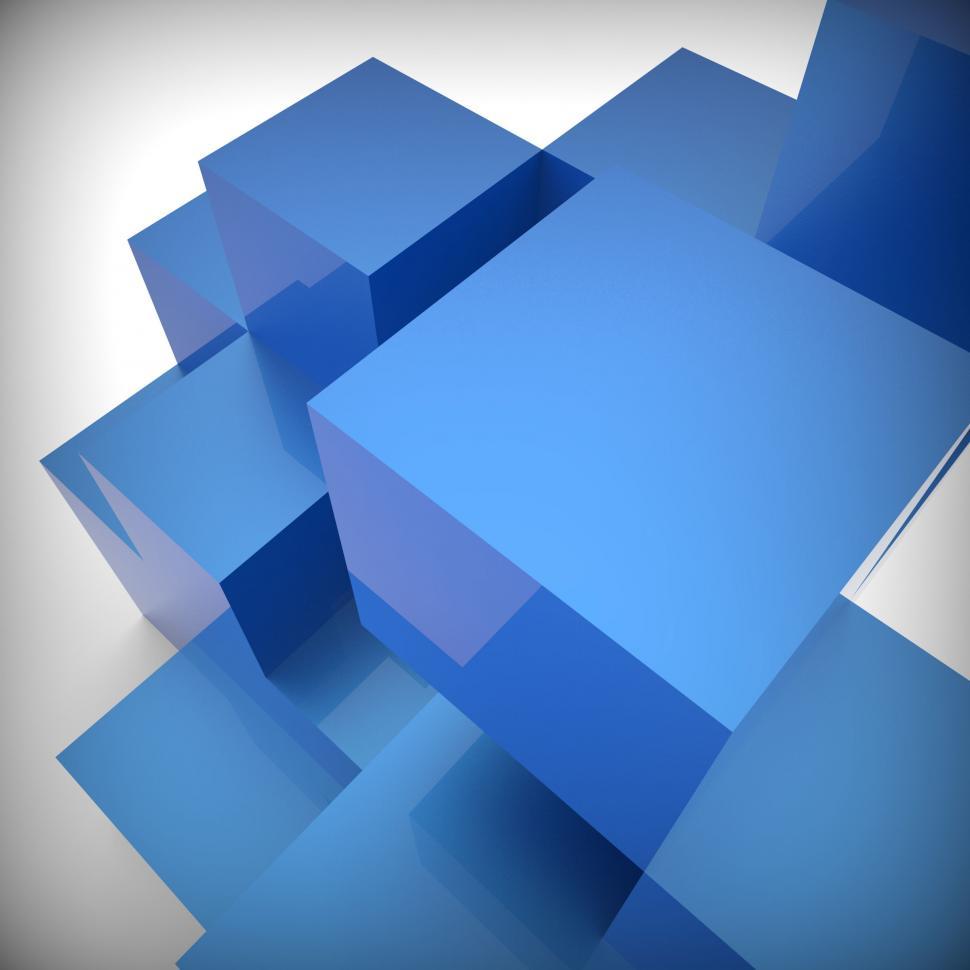 Free Image of Blocks Design Represents Building Activity And Backdrop 