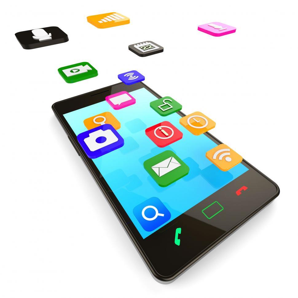 Free Image of Social Media Phone Indicates News Feed And Blogs 