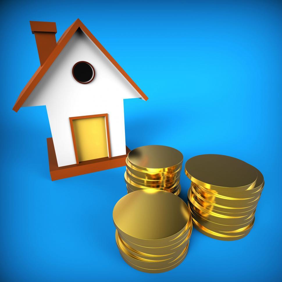 Free Image of Real Estate Mortgage Shows Pre Payment And Building 