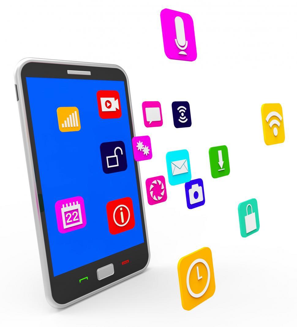 Free Image of Social Media Phone Indicates News Feed And Blogging 