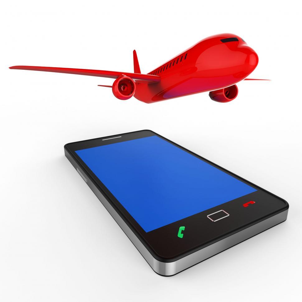 Free Image of Flight Online Shows World Wide Web And Website 