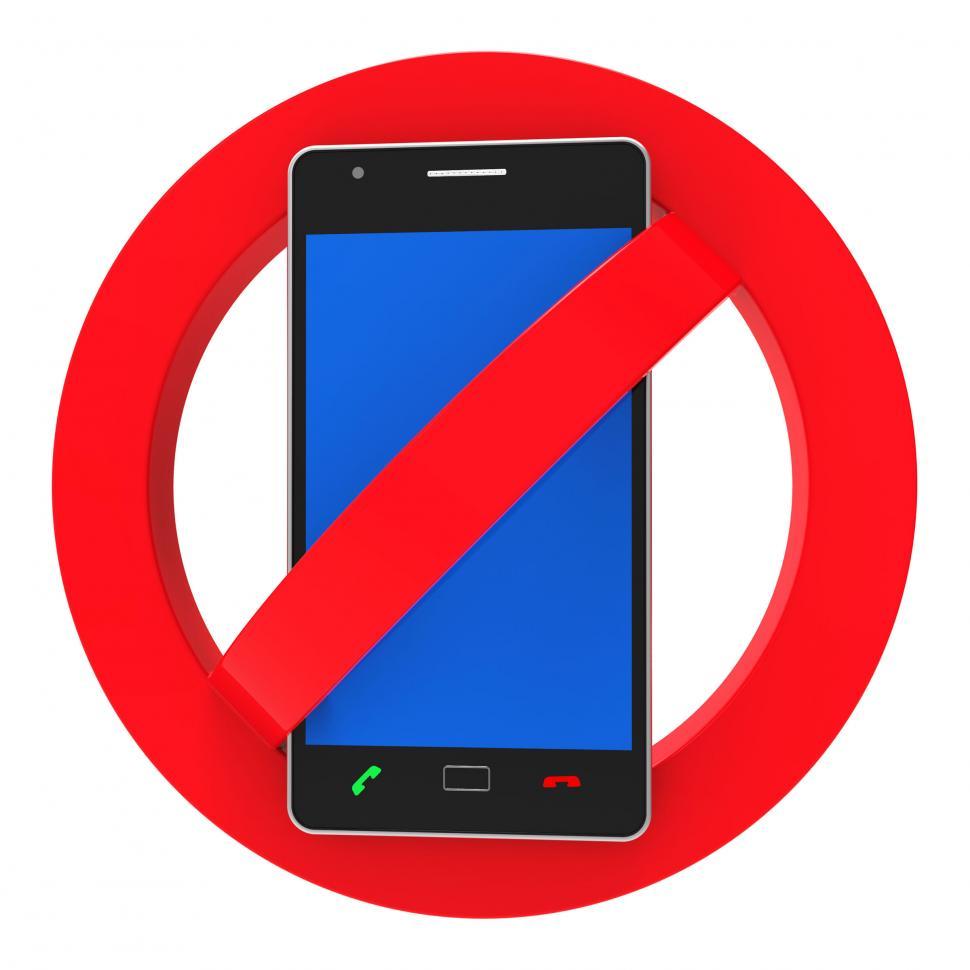 Free Image of Phones Banned Indicates Prohibit Caution And Safety 