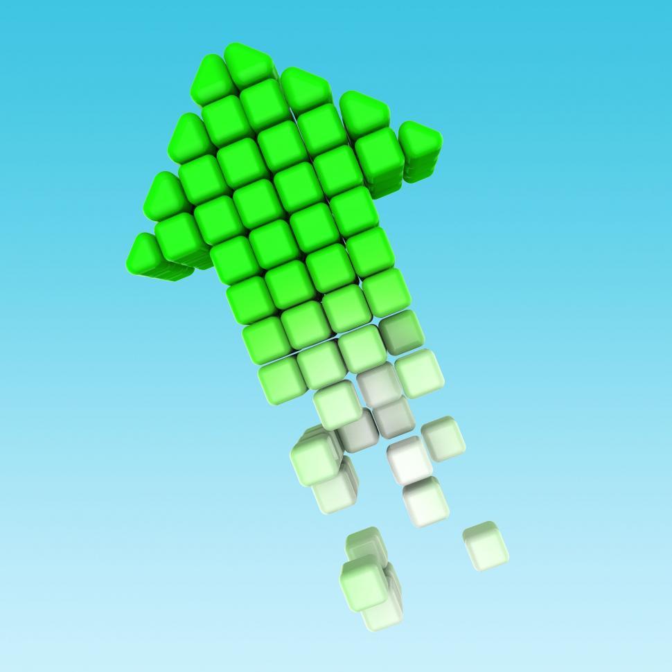 Free Image of Up Arrow Shows Improvement Plan And Advance 