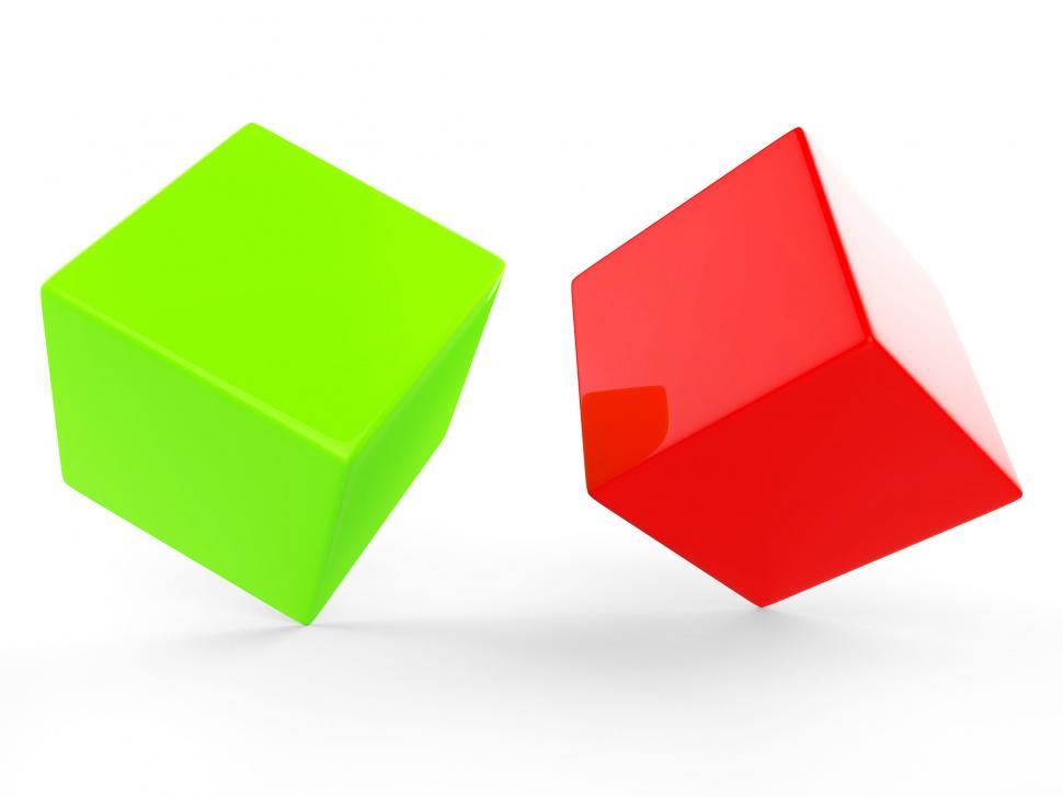 Free Image of Dice Blocks Means Empty Space And Blank 