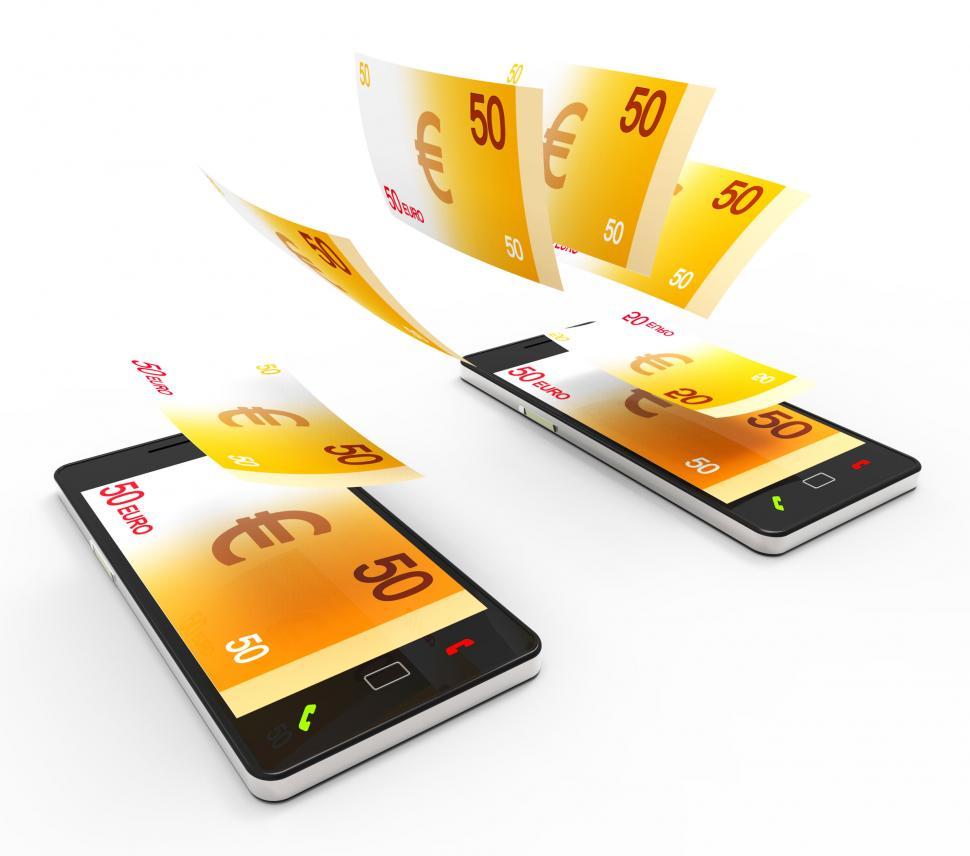 Free Image of Transfer Euros Online Means World Wide Web And Wealthy 