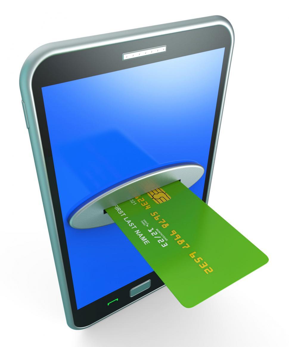 Free Image of Credit Card Online Shows Retail Sales And Web 