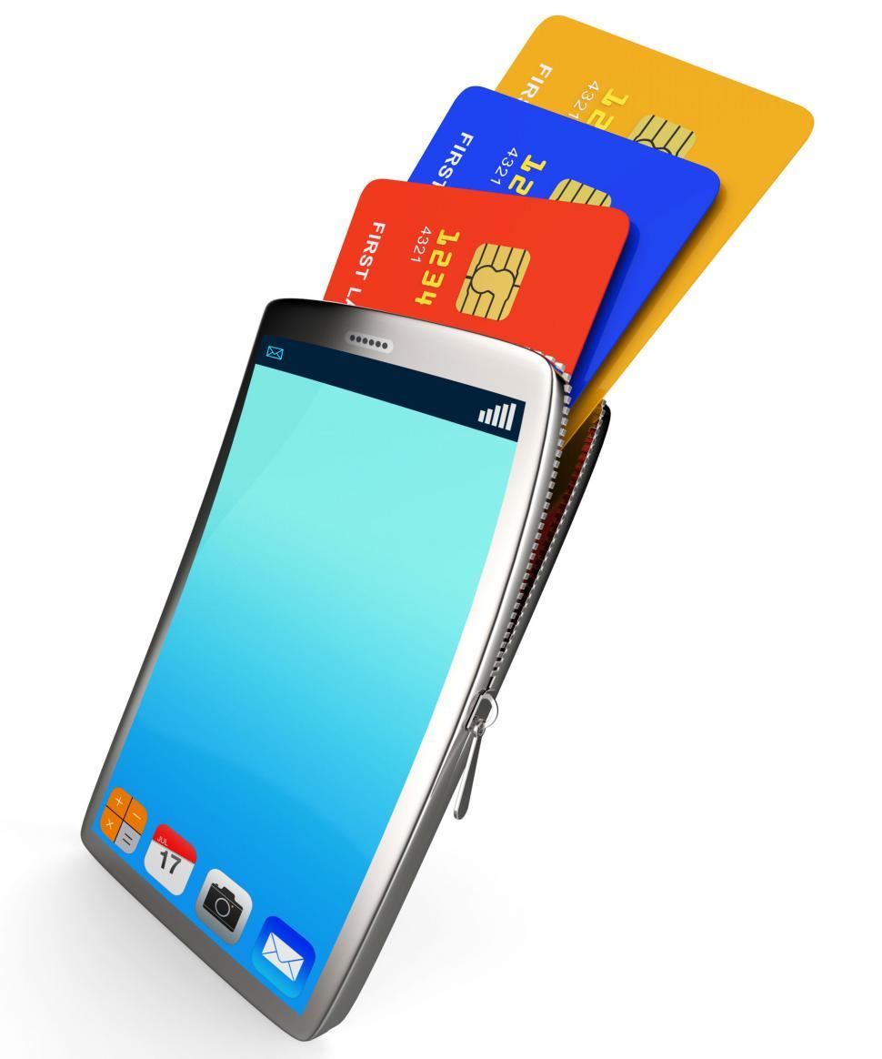 Free Image of Credit Card Online Represents World Wide Web And Bought 