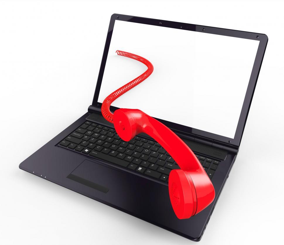 Free Image of Call Us Online Indicates World Wide Web And Assistance 