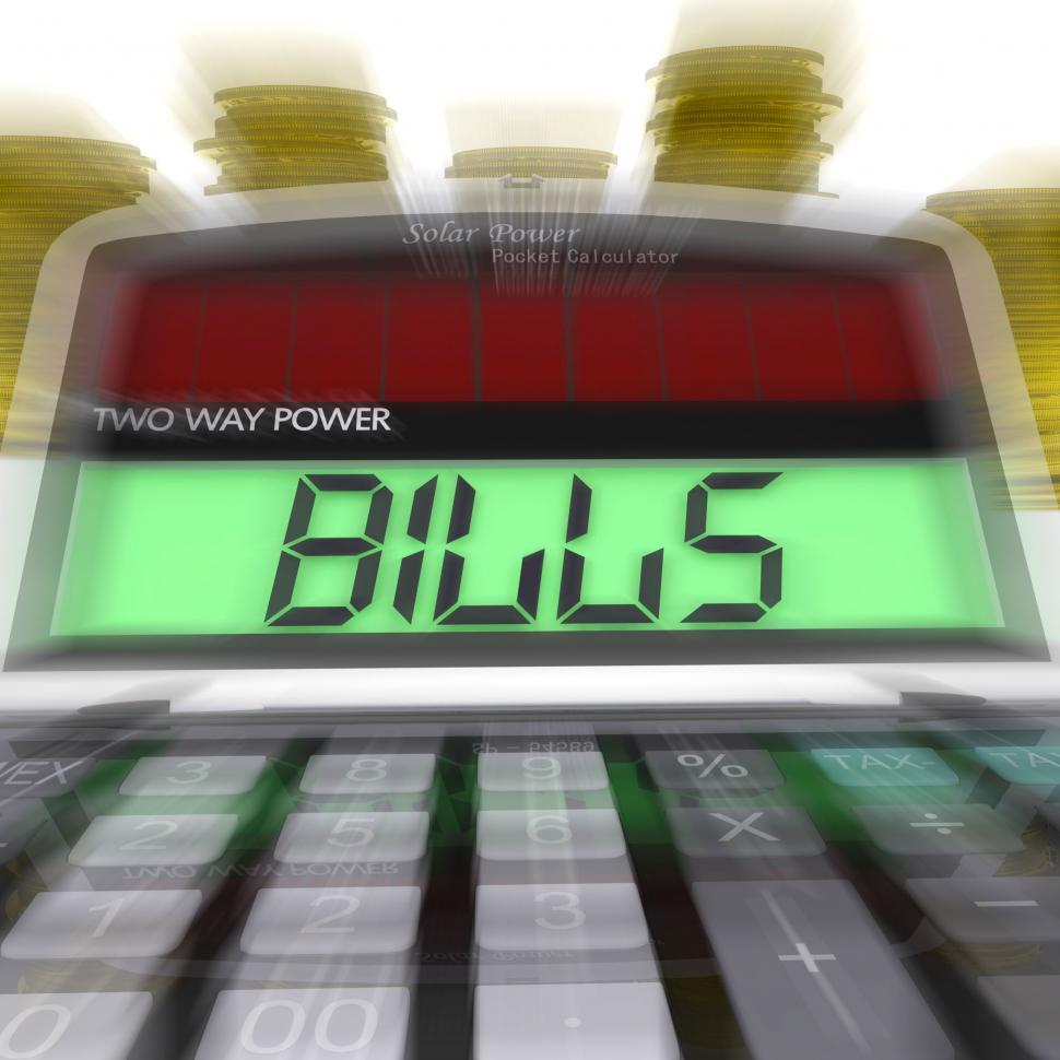 Free Image of Bills Calculated Shows Accounts Payable And Due 