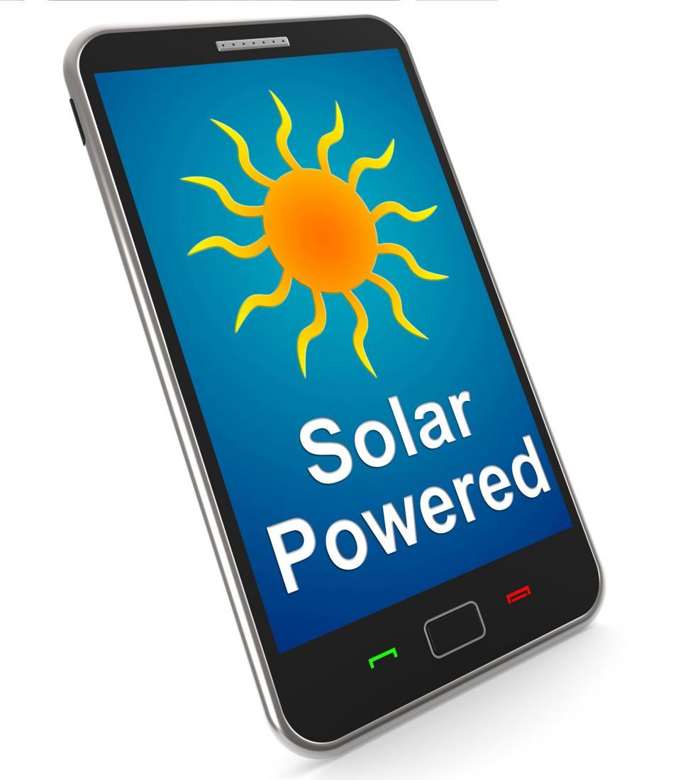 Free Image of Solar Powered On Mobile Shows Alternative Energy And Sunlight 