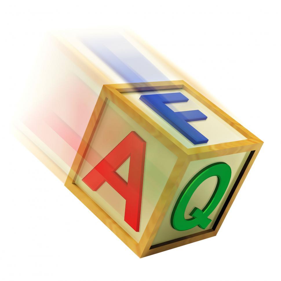 Free Image of FAQ Wooden Block Means Questions Inquiries And Answers 