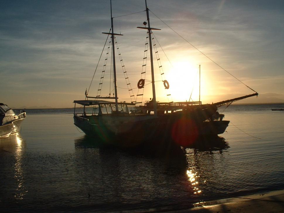 Free Image of Sunset at the beach 