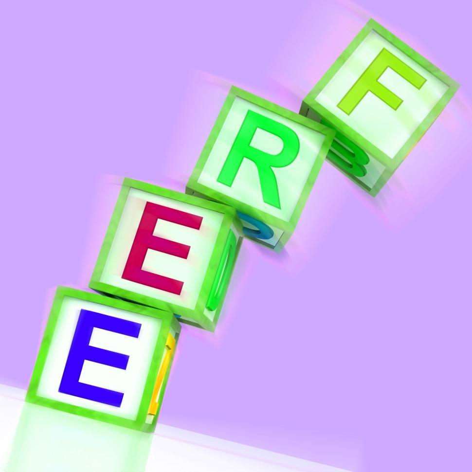 Free Image of Free Word Mean Gratis Or Without Charge 