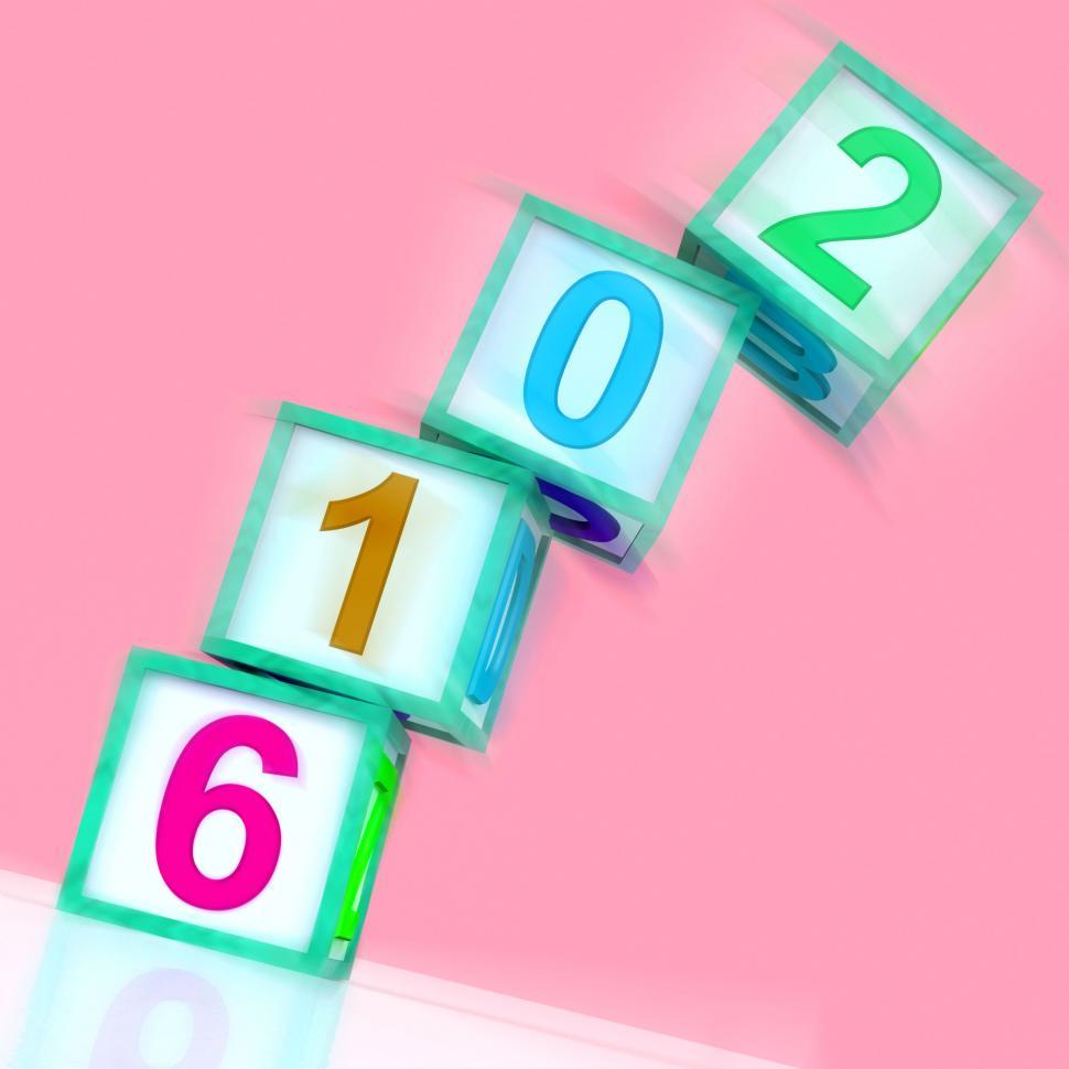 Free Image of Two Thousand And Sixteen Word Show Year 2016 