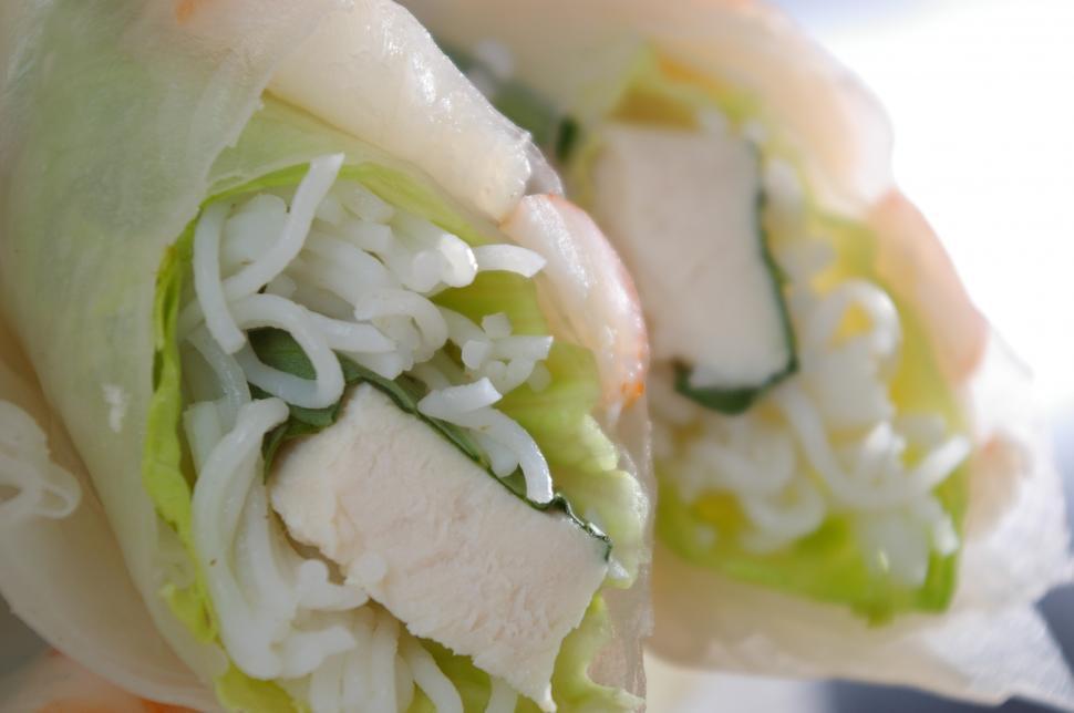 Free Image of Close Up of a Cheese and Lettuce Sandwich 